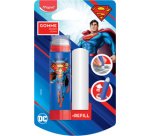 Gomme en plastique SUPERMAN + gomme de rechange