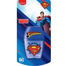 Taille-crayons SUPERMAN, en plastique, bleu