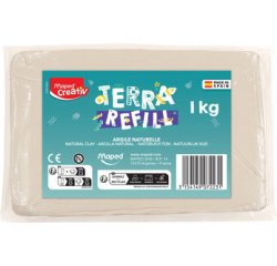 Creativ Recharge d'argile pour tour de poterie, 1 kg