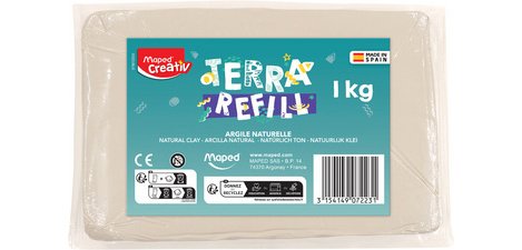 Creativ Recharge d'argile pour kit de poterie, 1 kg