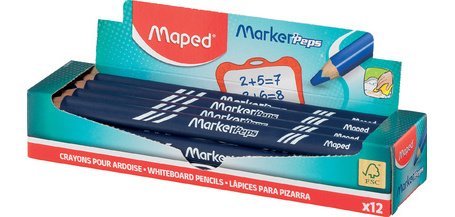 Crayon ardoise Marker'Peps, présentoir de 12