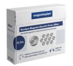 Aimant néodyme Discofix 'forte', 30 mm, argent