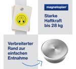 Aimant néodyme Discofix 'forte', 30 mm, argent