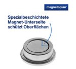 Aimant néodyme Discofix 'forte', 30 mm, argent