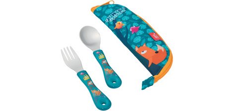 PICNIK Set de couverts JUNGLE FEVER, 3 pièces, bleu