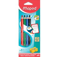 Crayon ardoise Marker'Peps, blister de 4