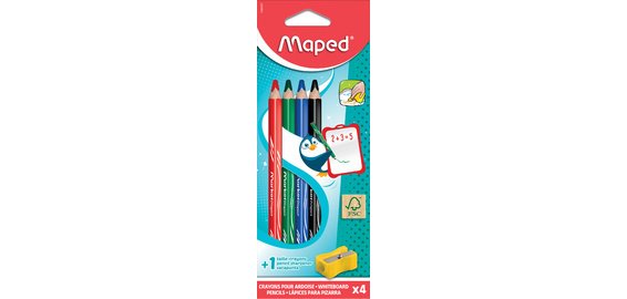 Crayon ardoise Marker'Peps, blister de 4