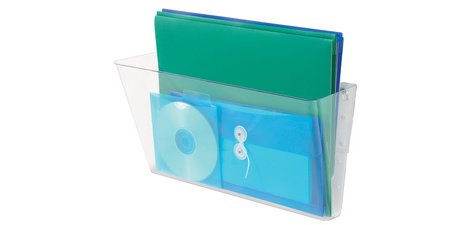 Wall-mounted brochure holder 'DocuPocket', A4 landscape