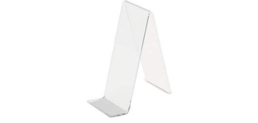 Thekenaufsteller, 50x110x95 mm, transparent