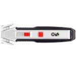 Snij- en schraapmes 2 in 1 FOIL 888, zwart/zilver