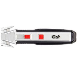 Coupe-film & grattoir 2 en 1 FOIL 888, noir/argent