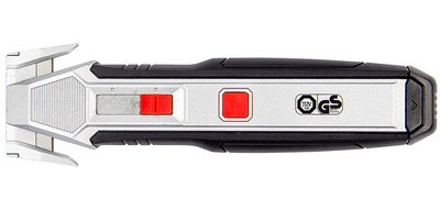 Snij- en schraapmes 2 in 1 FOIL 888, zwart/zilver