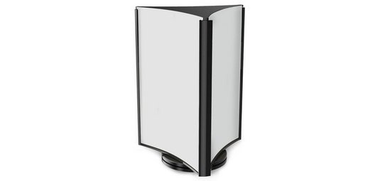 Porte-visuel, rotatif, 3 faces, A5