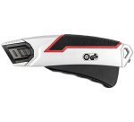 Cutter de sécurité PLUS 837, lame: 19 mm, noir/argent