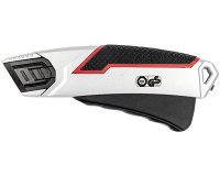 Cutter de sécurité PLUS 837, lame: 19 mm, noir/argent