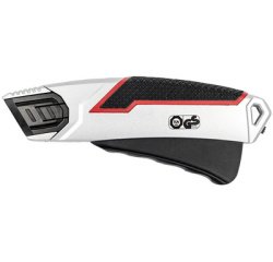 Cutter de sécurité PLUS 837, lame: 19 mm, noir/argent