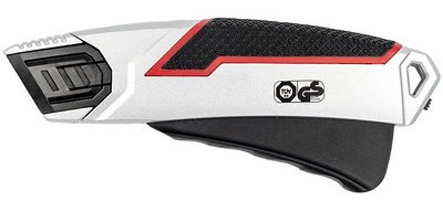 Cutter de sécurité PLUS 837, lame: 19 mm, noir/argent