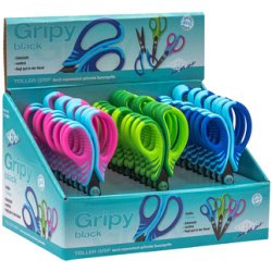 Ciseaux Gripy, pointus, (L)130 mm, présentoir de 30