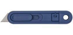 Cutter de sécurité détactable 19 mm, spécial secteur alimentaire,  MetDetec 811, bleu