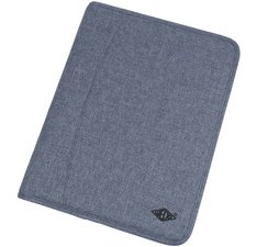 Serviette classeur 'DENIM', A4, en polyester, bleu mêlé