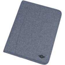 Serviette classeur 'DENIM', A4, en polyester, bleu mêlé