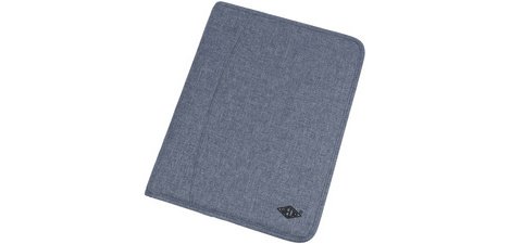 Serviette classeur 'DENIM', A4, en polyester, bleu mêlé