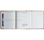 Agenda de bureau SAD 20S All in one 15 x 21 cm Classic Semainier Septembre 2025 à Décembre 2026 - 16 mois. - Noir