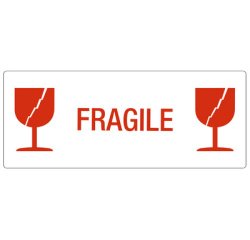 Étiquette d'avertissement 'FRAGILE'