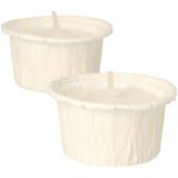 Bougie chauffe-plat, diamètre: 42 mm, blanc
