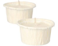 Bougie chauffe-plat, diamètre: 42 mm, blanc