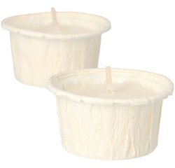 Bougie chauffe-plat, diamètre: 42 mm, blanc
