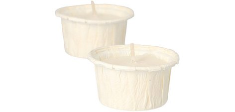 Bougie chauffe-plat, diamètre: 42 mm, blanc