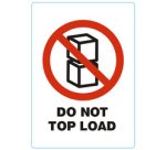Étiquette 'DO NOT TOP LOAD'