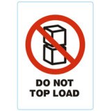 Étiquette 'DO NOT TOP LOAD'