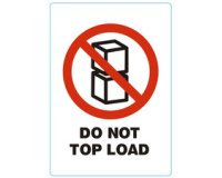 Étiquette 'DO NOT TOP LOAD'