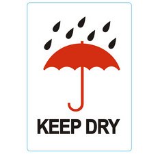 Étiquette 'KEEP DRY'