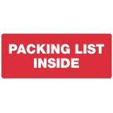 Étiquette 'PACKING LIST INSIDE'