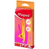 Coffret de géométrie Mathset STUDY NEON, 9 pièces