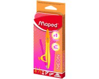 Koffer geometrie Mathset STUDY NEON, 9 stuks