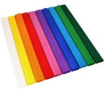 Banderolle de papier crépon, 500 mm x 2,5 m, assorti