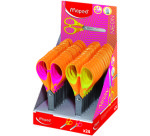 Ciseaux Pulse Soft NEON, 130 mm, présentoir de 24