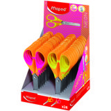 Ciseaux Pulse Soft NEON, 130 mm, présentoir de 24