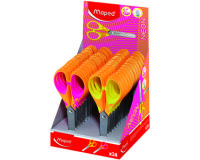 Ciseaux Pulse Soft NEON, 130 mm, présentoir de 24