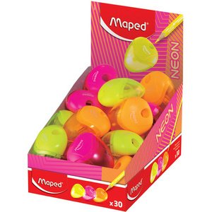 Taille-crayon i-gloo NEON, assorti, présentoir de 30