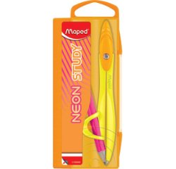 Coffret de compas STUDY NEON, avec bague, assorti