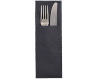 STARPAK Serviette pochette 'DAILY Collection', noir