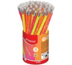 Crayon à papier NEON, avec gomme, dureté: HB, pot 72