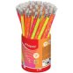 Crayon à papier NEON, avec gomme, dureté: HB, pot 72
