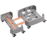 Chariot DURABIN 60 L, en rPP, 4 roulettes, gris