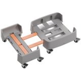Chariot DURABIN 90 L, en rPP, 4 roulettes, gris